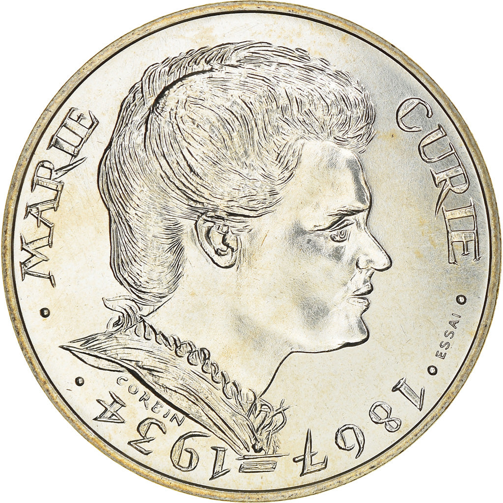 Münze, Frankreich, Marie Curie, 100 Francs, 1984, ESSAI, STGL, Silber