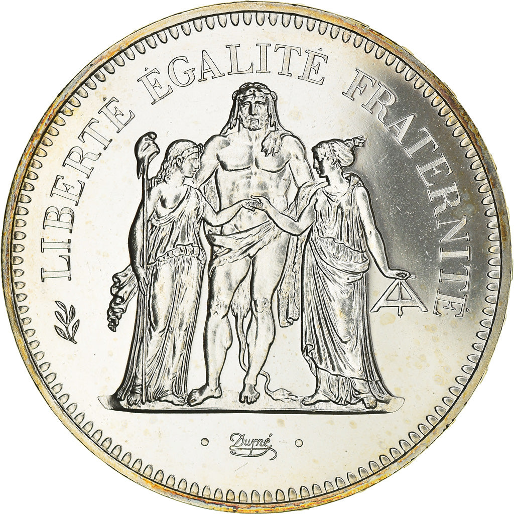 Münze, Frankreich, Hercule, 50 Francs, 1980, Paris, UNZ, Silber, KM:941.1