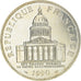 Coin, France, Panthéon, 100 Francs, 1990, Paris, MS(63), Silver, KM:951.1