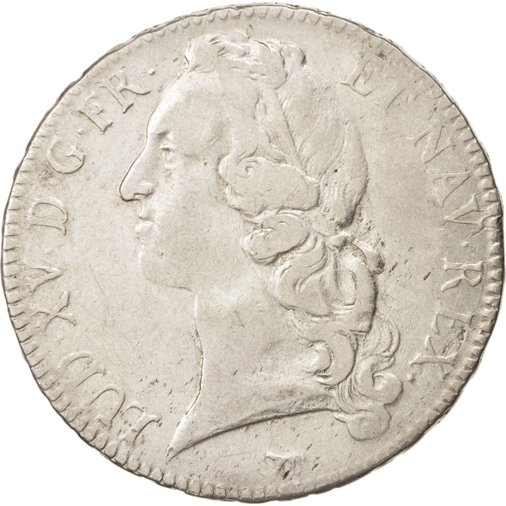 France, Louis XV, Écu au bandeau, Ecu, 1746, Paris, VF(20-25), Silver, KM:512.1