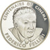 Münze, Frankreich, Federico Fellini, 100 Francs, 1995, ESSAI, STGL, Silber