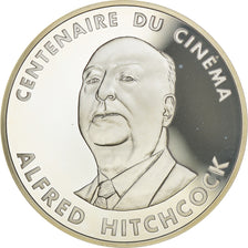 Coin, France, Alfred Hitchcock, 100 Francs, 1995, ESSAI, MS(65-70), Silver