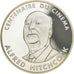 Coin, France, Alfred Hitchcock, 100 Francs, 1995, ESSAI, MS(65-70), Silver