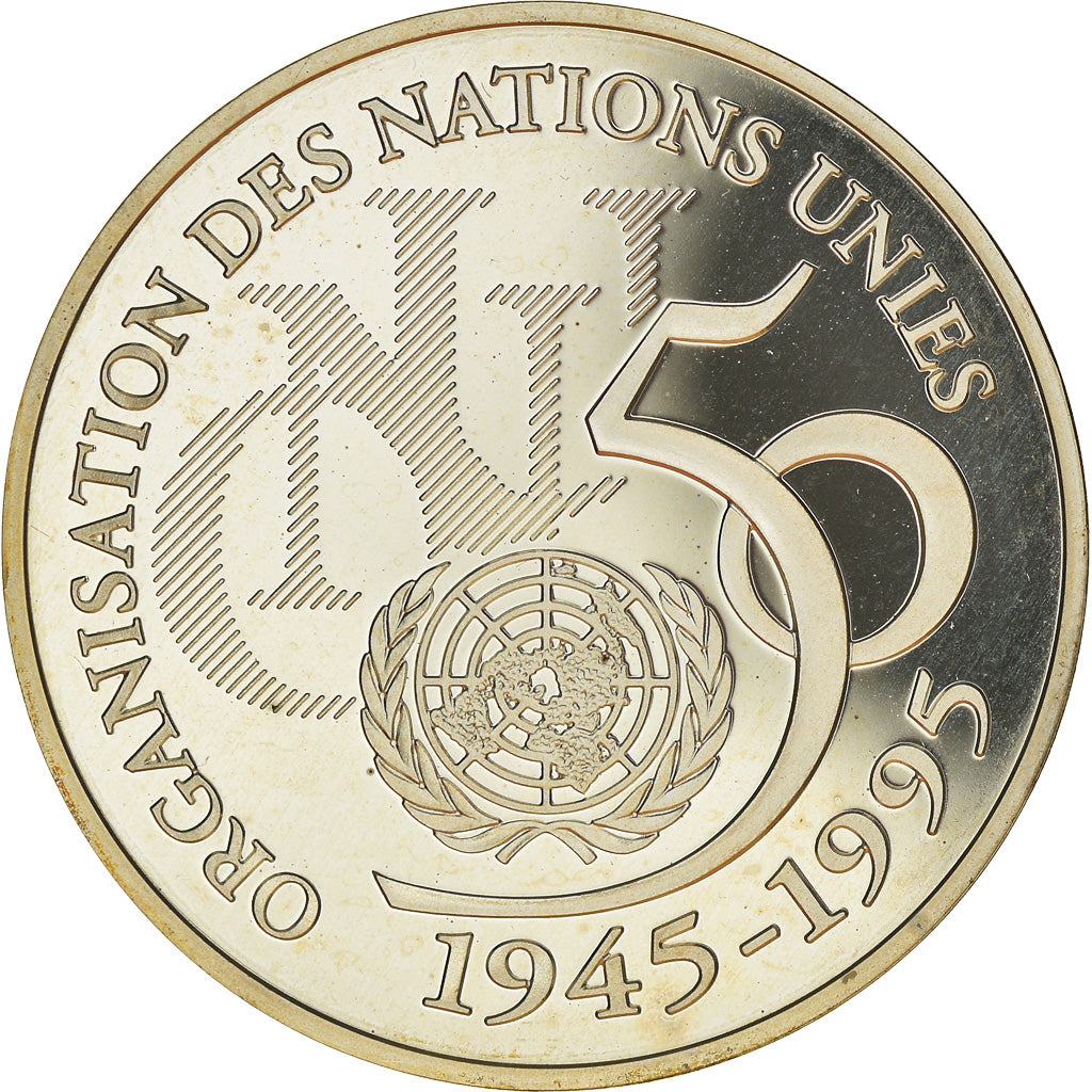 Coin, France, ONU, 5 Francs, 1995, Paris, BE, MS(65-70), Silver, KM:1118