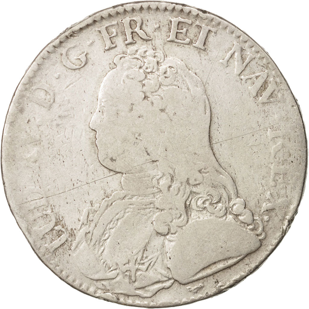 France, Louis XV, Écu aux branches d'olivier, Ecu, 1731, Paris, F(12-15),KM486.1