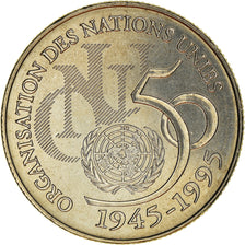 Coin, France, ONU, 5 Francs, 1995, MS(64), Nickel, Le Franc:345/1