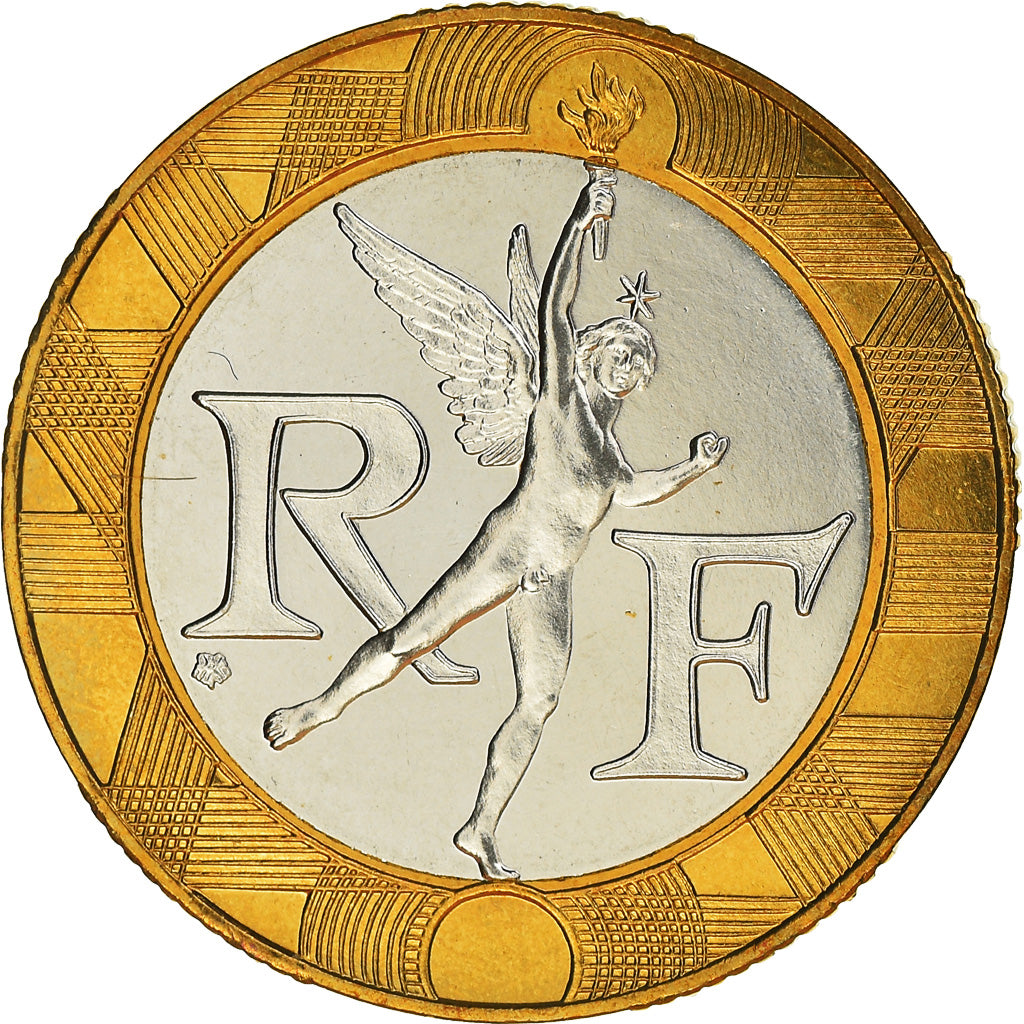 Coin, France, Génie, 10 Francs, 1988, ESSAI, MS(65-70), Bi-Metallic, KM:E140