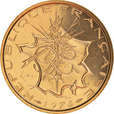 Coin, France, Mathieu, 10 Francs, 1974, Paris, ESSAI, MS(65-70), Nickel-brass