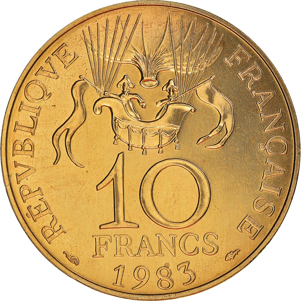 Monnaie, France, Conquête de l'espace, 10 Francs, 1983, ESSAI, FDC