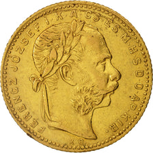 Moneda, Hungría, Franz Joseph I, 8 Forint 20 Francs, 1881, Kormoczbanya, MBC+