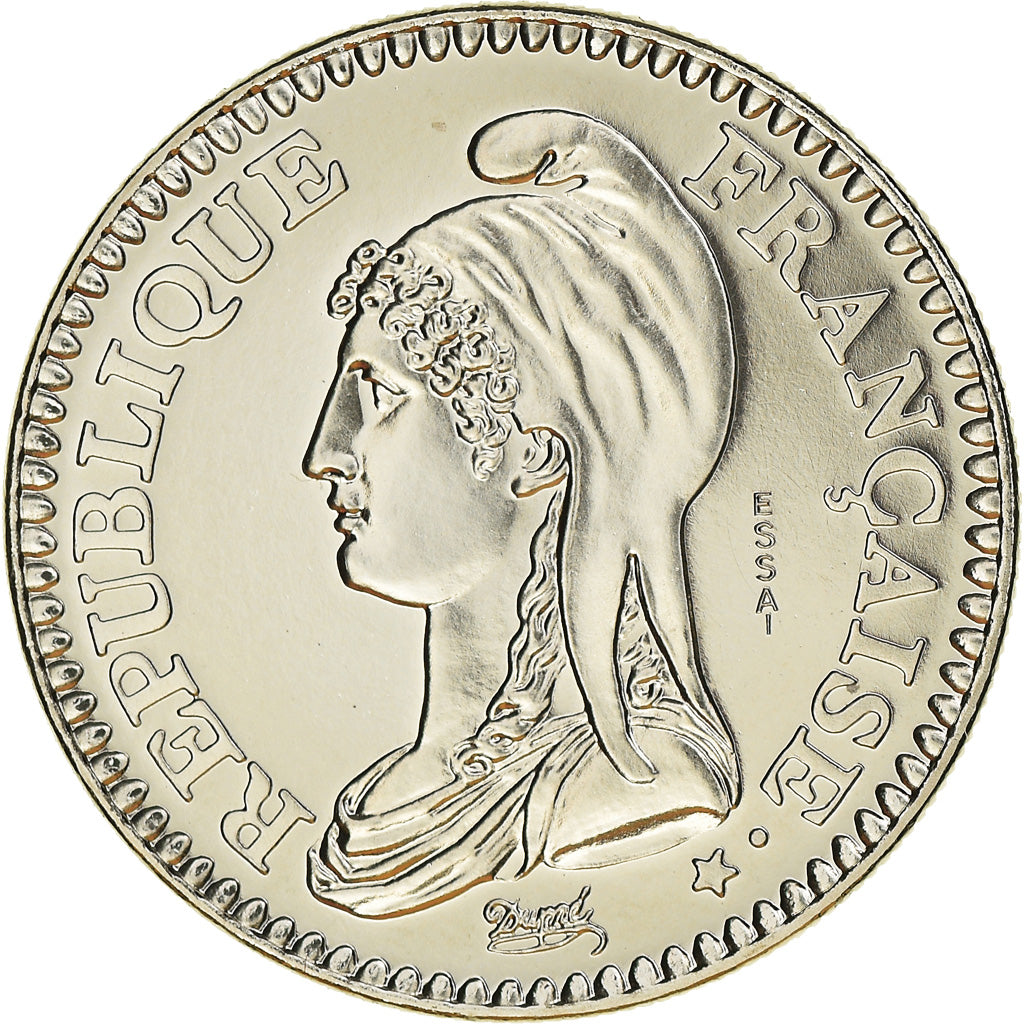 Coin, France, République, 1 Franc, 1992, Paris, ESSAI, MS(65-70), Nickel