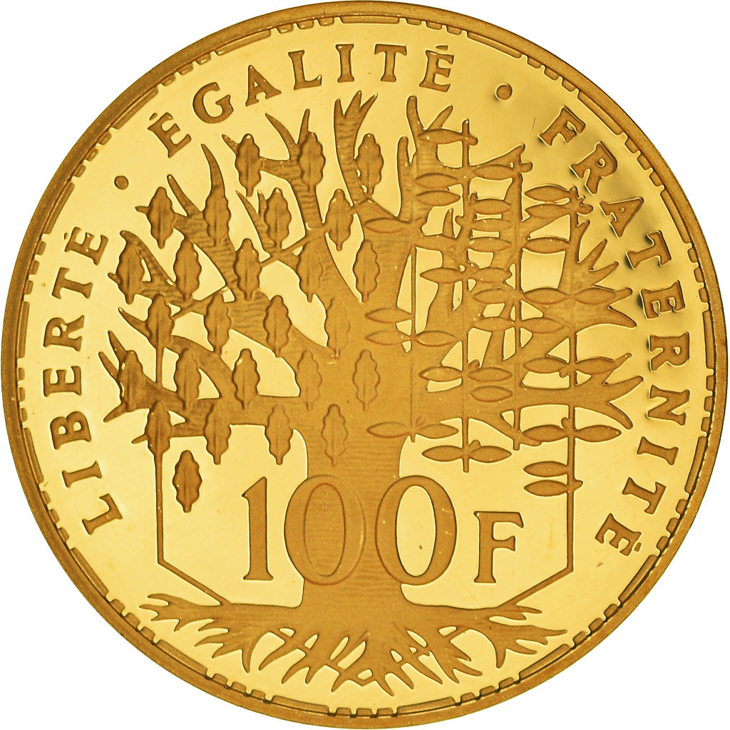 Moneta, Francia, Panthéon, 100 Francs, 1997, Paris, FDC, Oro, KM:1195