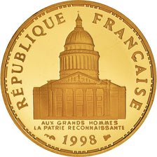 Coin, France, Panthéon, 100 Francs, 1998, Paris, MS(65-70), Gold