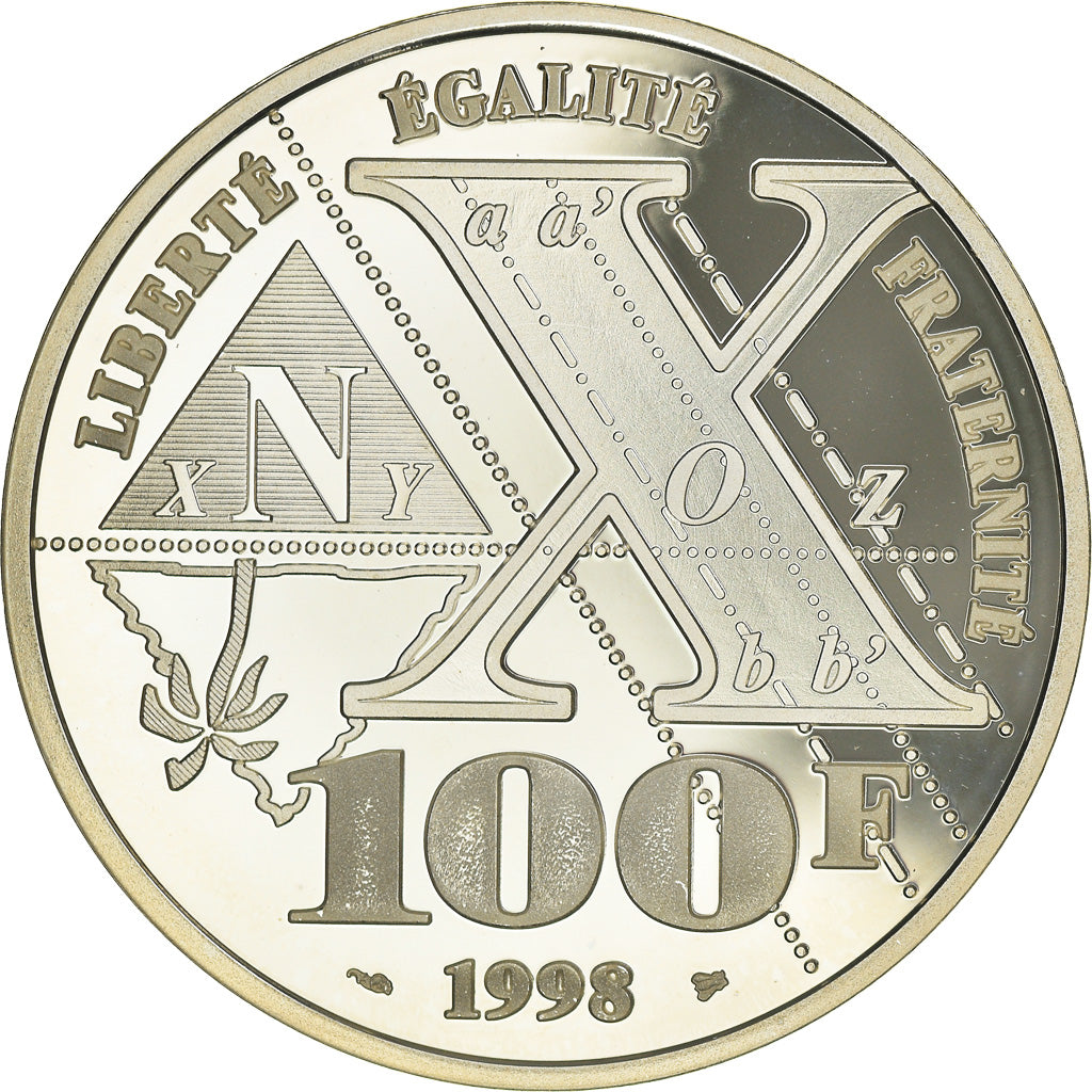 Coin, France, Gaspard MONGE, 100 Francs, 1998, Proof, MS(65-70), Silver