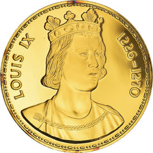 France, Médaille, Les Rois de France, Louis IX, History, Proof, FDC, Vermeil