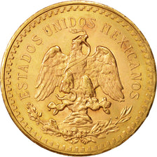Moneda, México, 50 Pesos, 1945, Mexico City, EBC+, Oro, KM:481