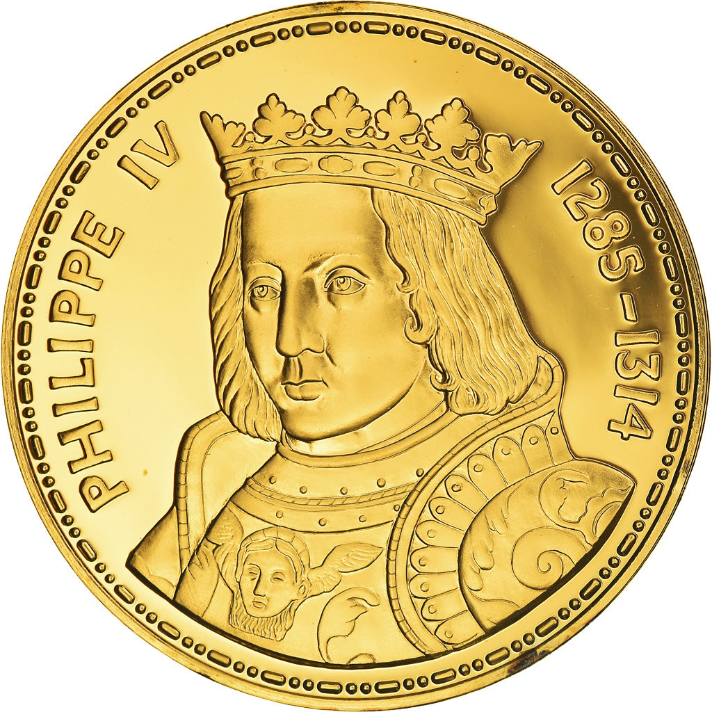 France, Medal, Les Rois de France, Philippe IV, History, Proof, MS(65-70)