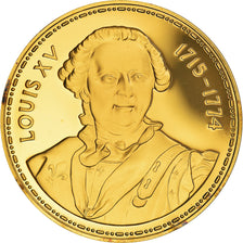 Francia, medaglia, Les rois de France, Louis XV, History, Proof, FDC, Vermeil