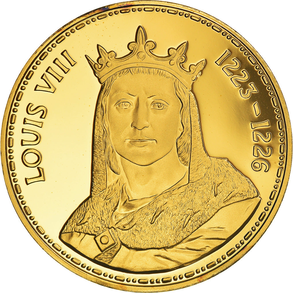 France, Médaille, Les Rois de France, Louis VIII, History, Proof, FDC, Vermeil