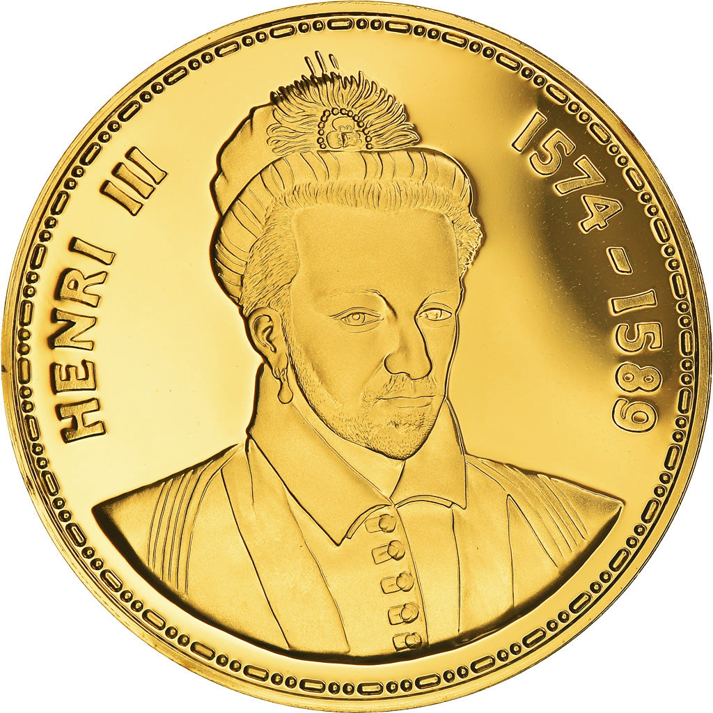 France, Médaille, Les Rois de France, Henri III, History, Proof, FDC, Vermeil