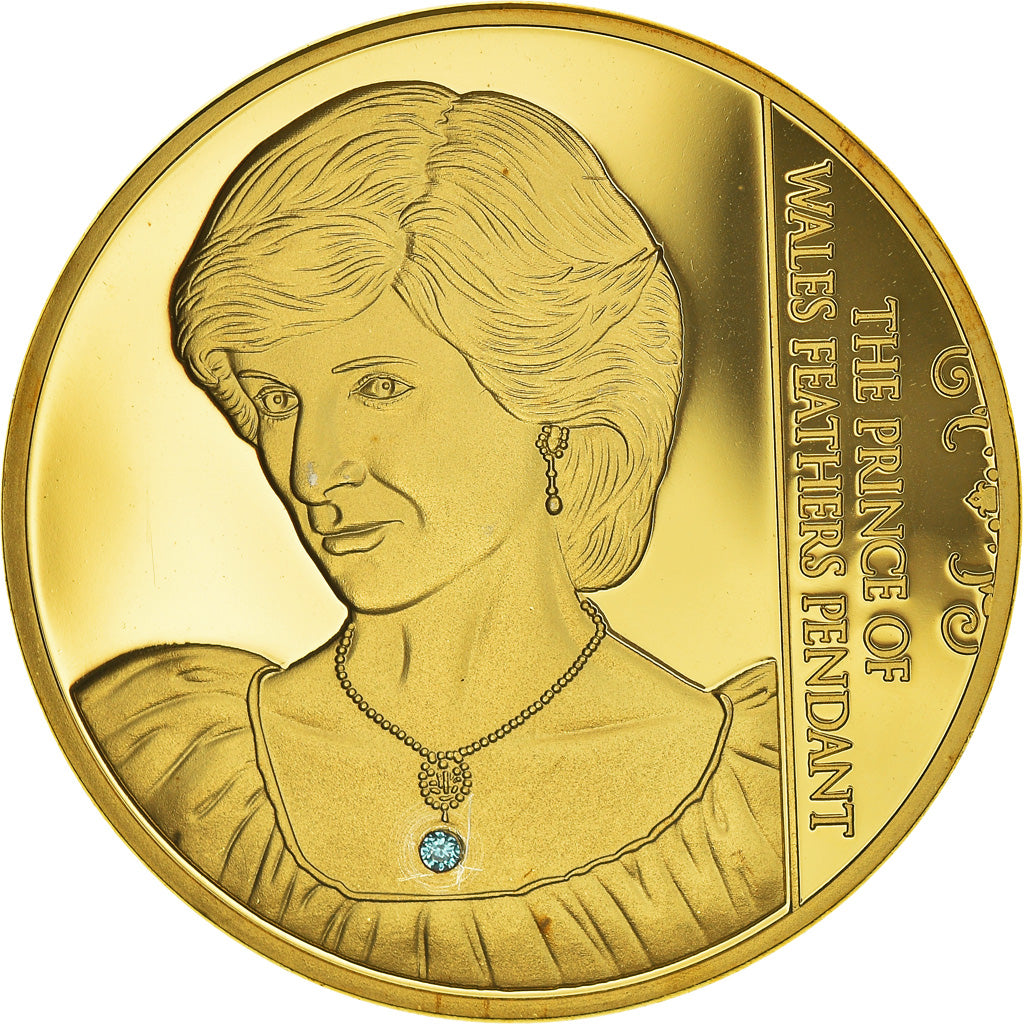 Royaume-Uni, Médaille, La Princesse Diana, The Prince of Wales Feathers
