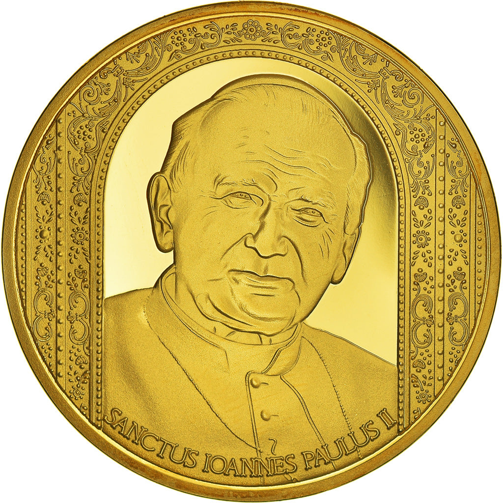 Vatican, Medal, Saint Jean-Paul II, Religions & beliefs, MS(65-70), Copper Gilt