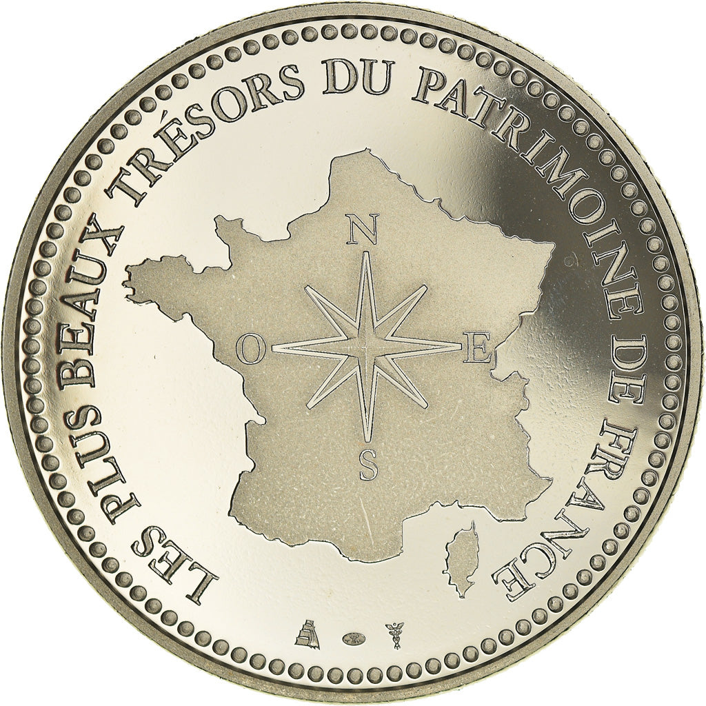 Frankrijk, Medaille, Mont Saint-Michel, Patrimoine Culturel, FDC, Copper-nickel