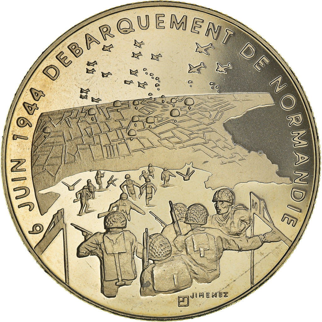 France, Médaille, 1939-1945, Débarquement de Normandie, WAR, FDC, Cupro-nickel