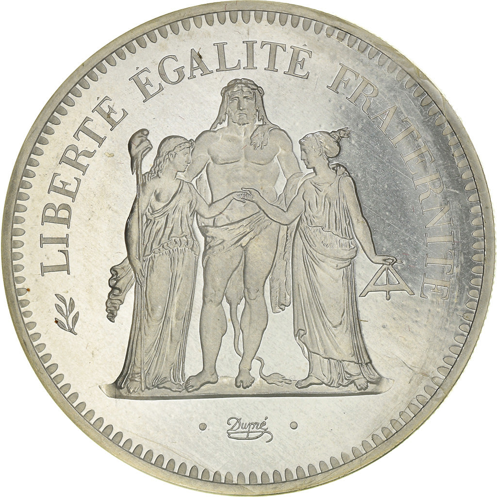 Moneta, Francia, Hercule, 50 Francs, 1974, Piéfort, FDC, Argento, KM:P509