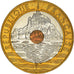 Coin, France, Mont Saint Michel, 20 Francs, 1996, Paris, MS(63), Tri-Metallic