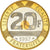 Coin, France, Mont Saint Michel, 20 Francs, 1997, Paris, Proof, MS(65-70)