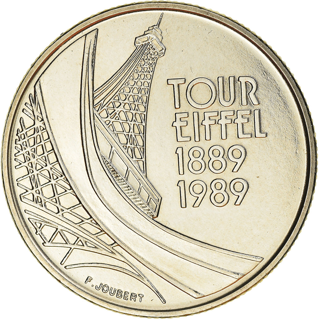 Monnaie, France, Tour Eiffel, 5 Francs, 1989, Paris, FDC, Nickel, Gadoury:772