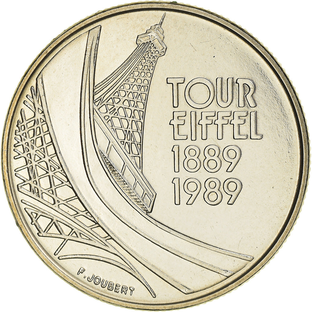 Münze, Frankreich, Tour Eiffel, 5 Francs, 1989, Paris, STGL, Nickel, KM:968