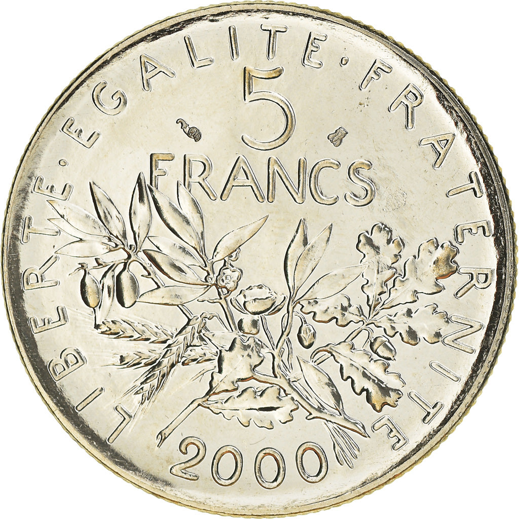 Monnaie, France, Semeuse, 5 Francs, 2000, Paris, SPL+, Nickel Clad