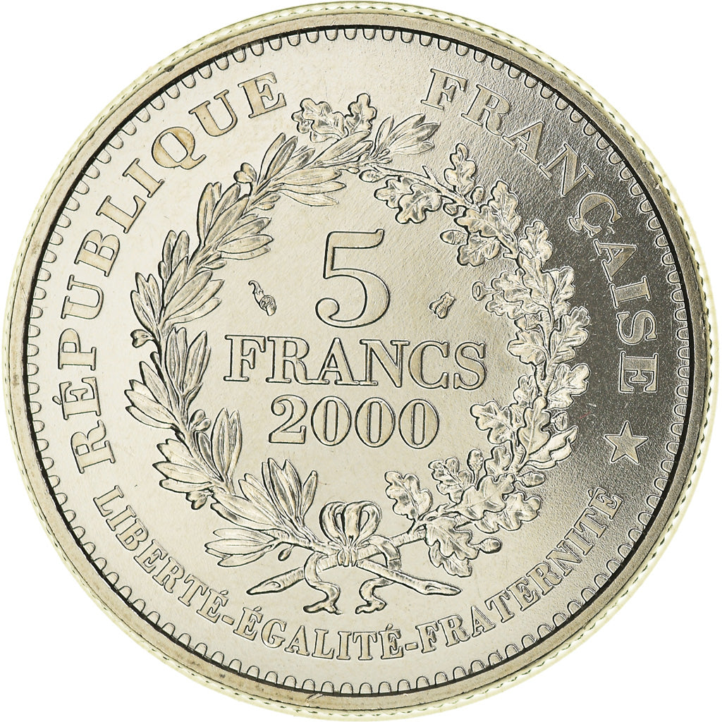 Münze, Frankreich, Marianne du nouveau franc, 5 Francs, 2000, Paris, STGL