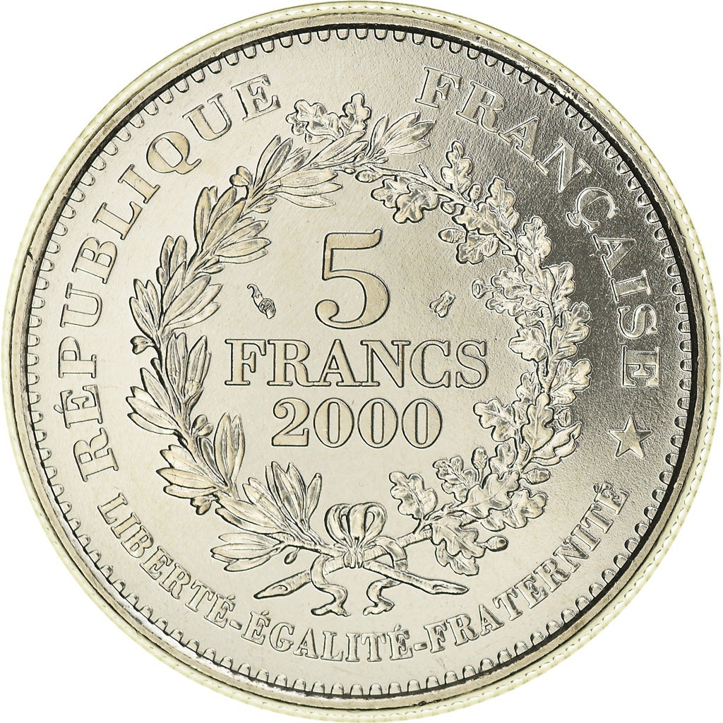 Coin, France, Marianne révolutionnaire, 5 Francs, 2000, Paris, MS(65-70)
