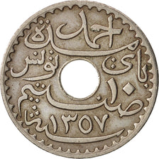 Tunisie, Ahmad Pasha Bey, 10 Centimes, 1938, Paris, TTB, Nickel-Bronze, KM:259