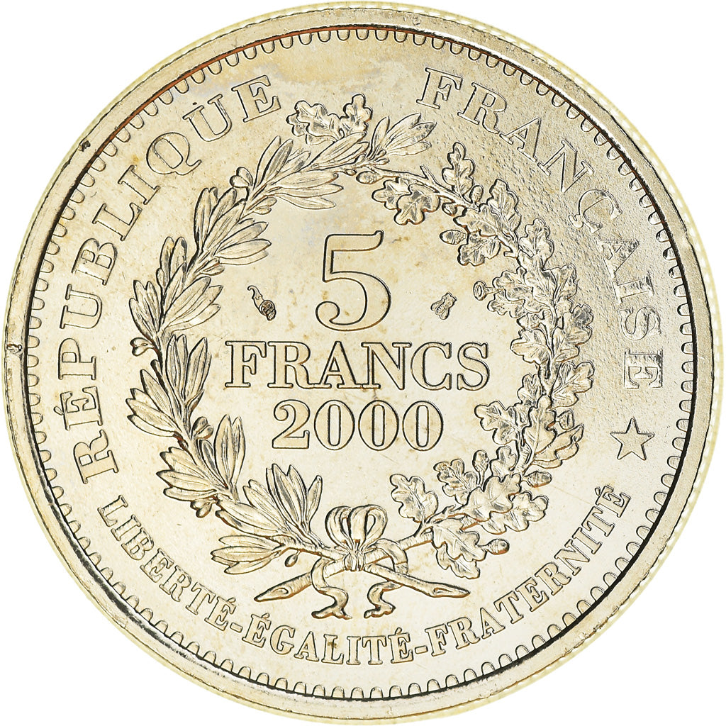 Monnaie, France, Franc à cheval, 5 Francs, 2000, Paris, FDC, Cupronickel