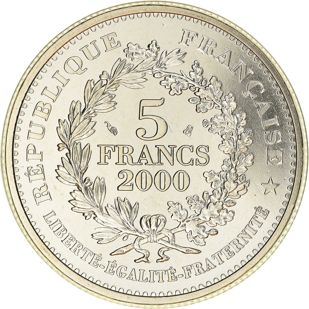 Coin, France, 5 Francs, 2000, Paris, Louis XIII, MS(65-70), Copper-nickel