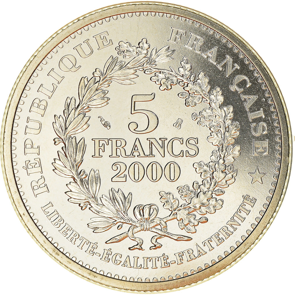 Coin, France, 5 Francs, 2000, Paris, Louis XIII, MS(65-70), Copper-nickel