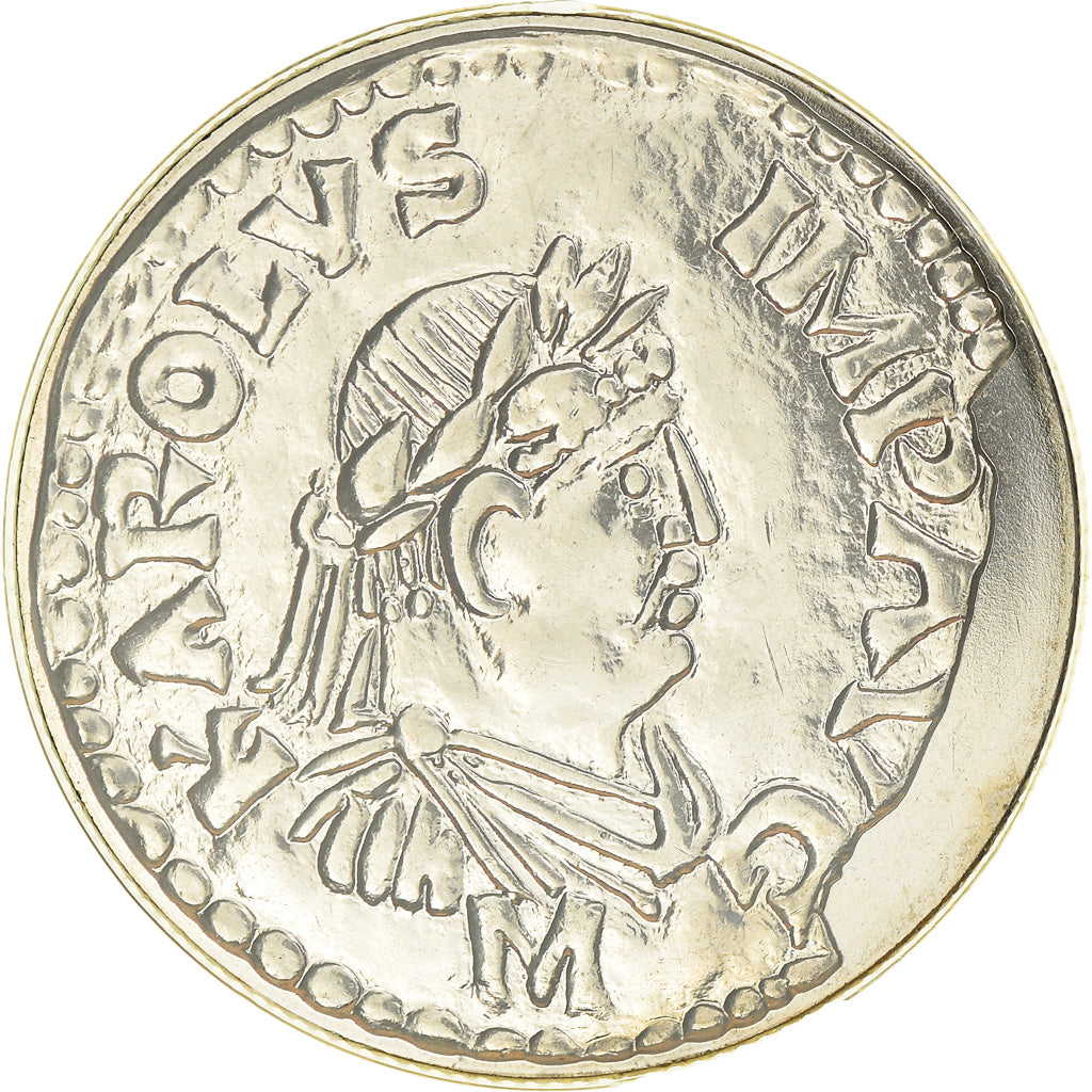 Coin, France, Denier de Charlemagne, 5 Francs, 2000, Paris, MS(65-70)