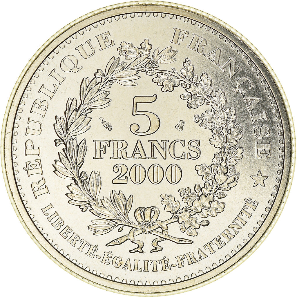 Coin, France, Statère des Parisii, 5 Francs, 2000, Paris, MS(65-70)