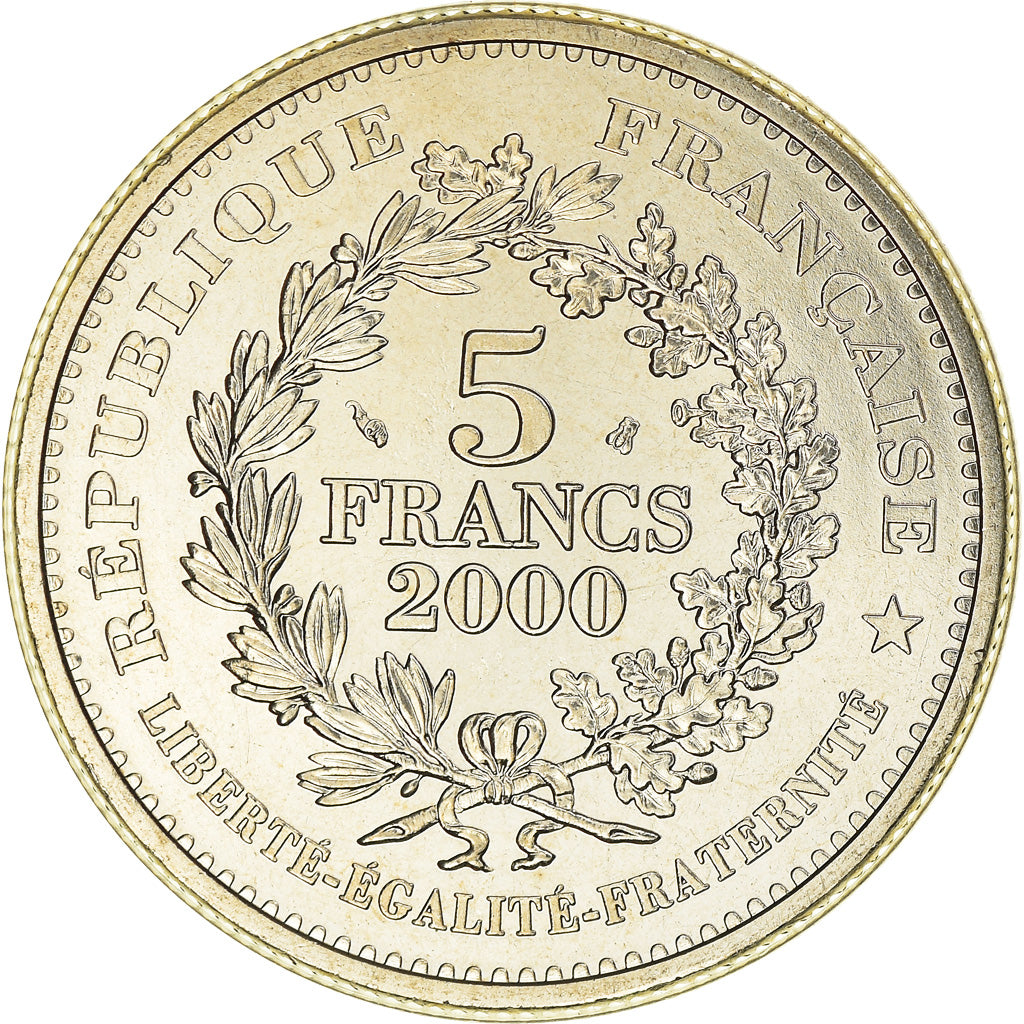 Coin, France, Statère des Parisii, 5 Francs, 2000, Paris, MS(65-70)