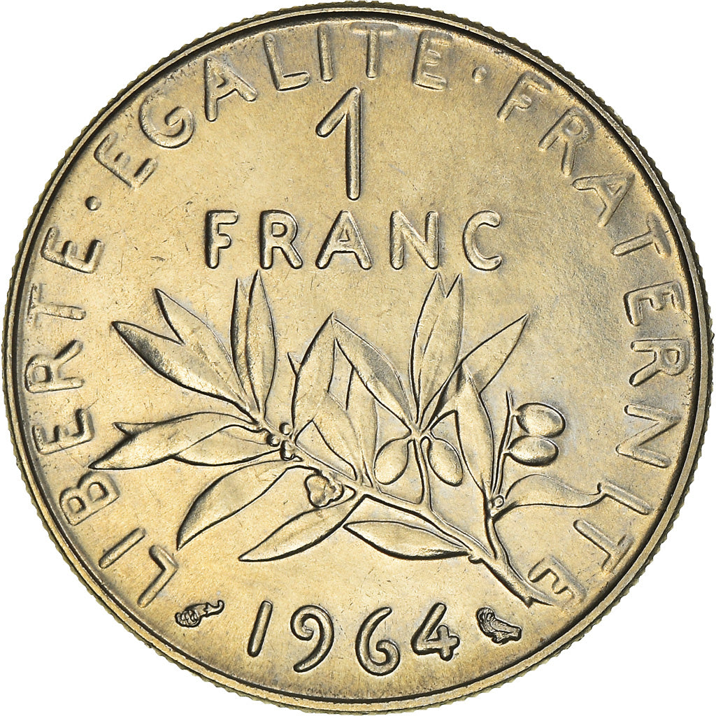 Munten, Frankrijk, Semeuse, Franc, 1964, Paris, UNC, Nickel, KM:925.1