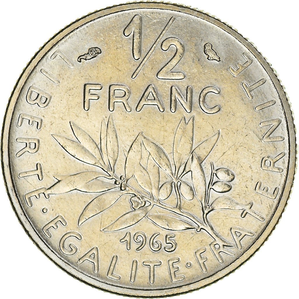 Coin, France, Semeuse, 1/2 Franc, 1965, Paris, MS(65-70), Nickel, KM:931.1