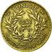 Coin, Tunisia, Anonymous, 50 Centimes, 1941, Paris, EF(40-45), Aluminum-Bronze