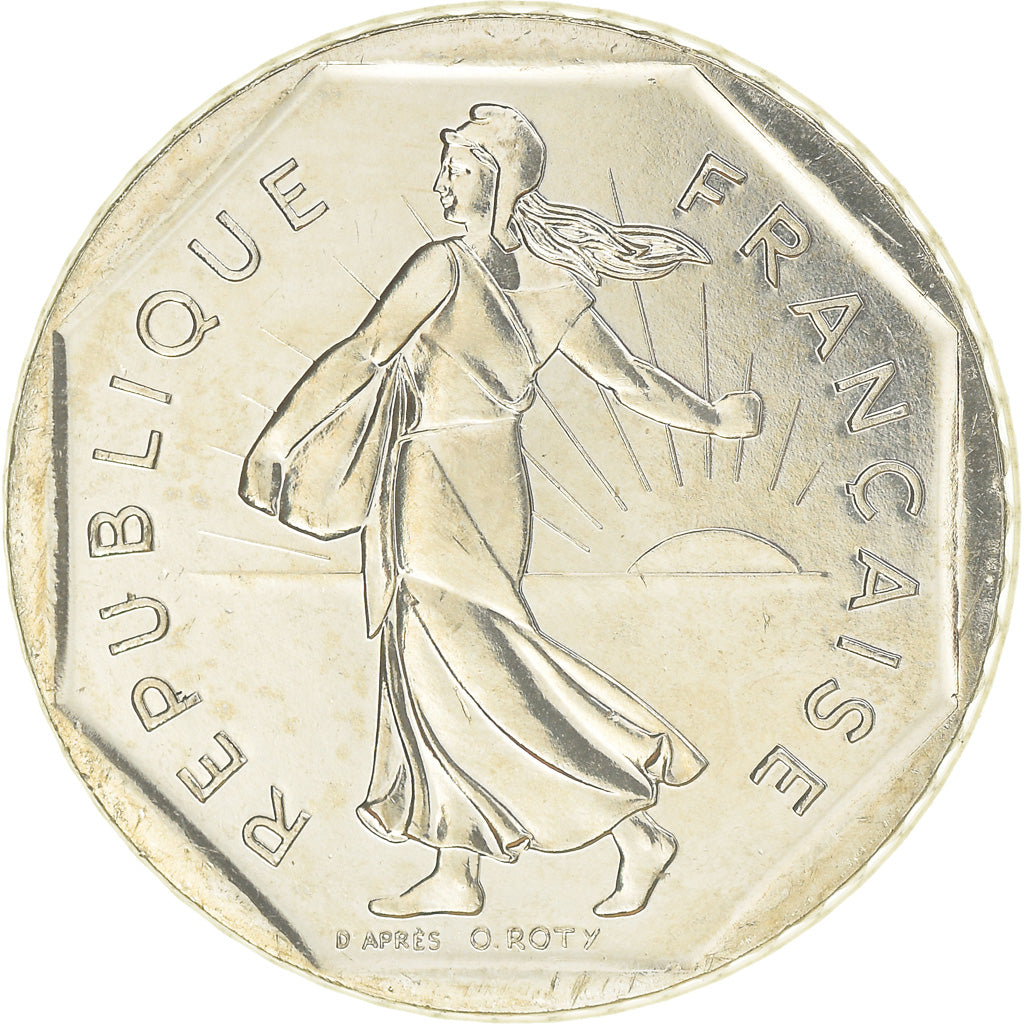 Coin, France, Semeuse, 2 Francs, 1994, Paris, MS(65-70), Nickel, KM:942.1