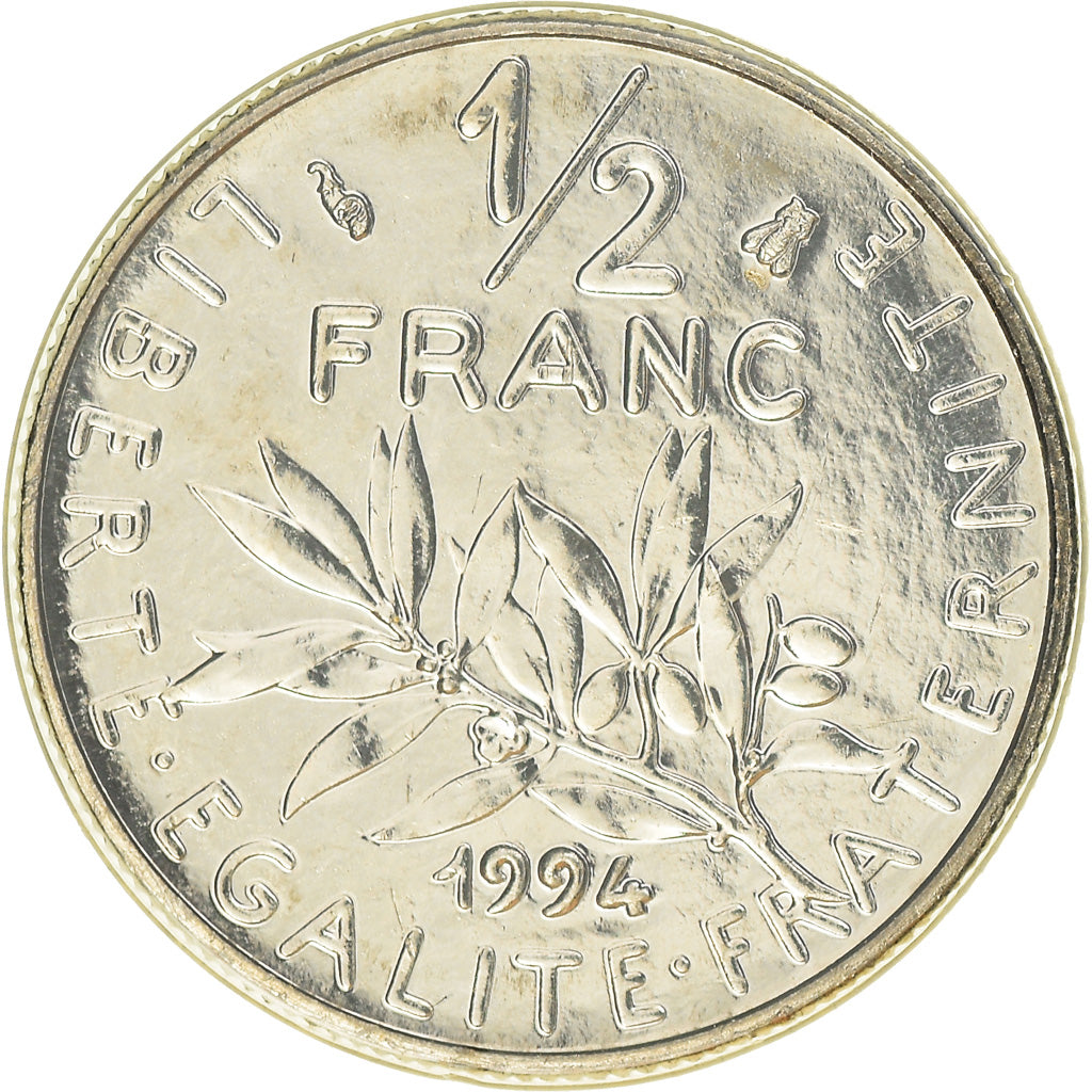 Coin, France, Semeuse, 1/2 Franc, 1994, Paris, MS(65-70), Nickel, KM:931.1