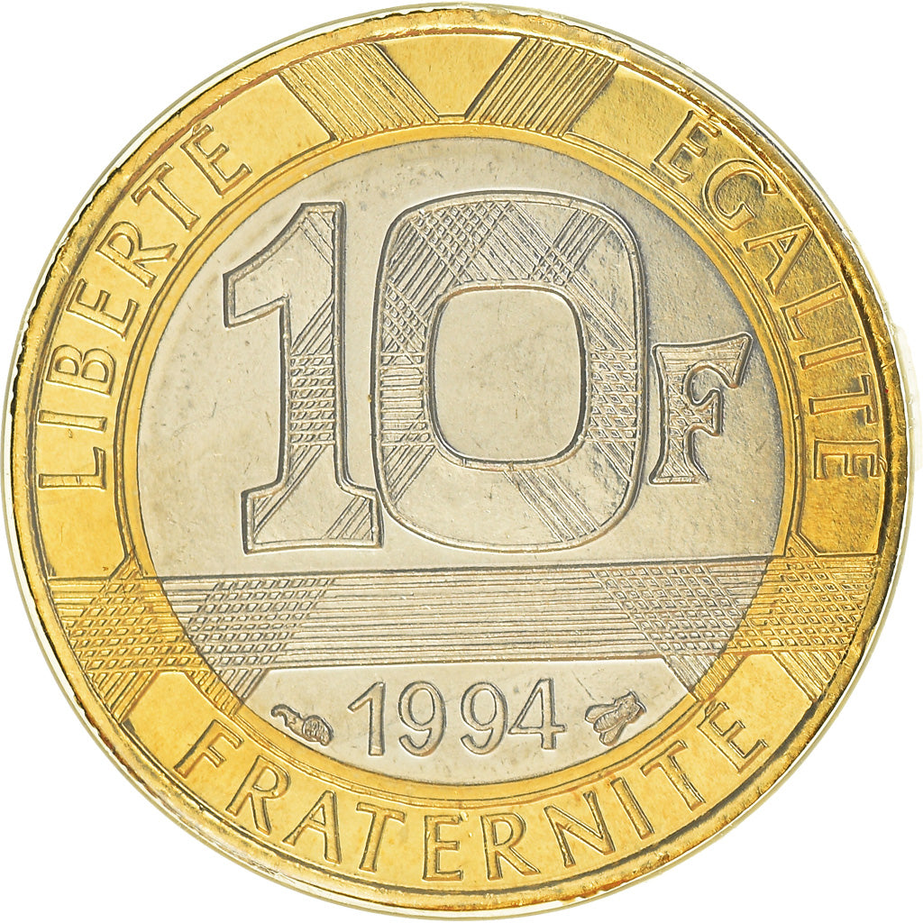 Coin, France, Génie, 10 Francs, 1994, Paris, MS(65-70), Aluminum-Bronze