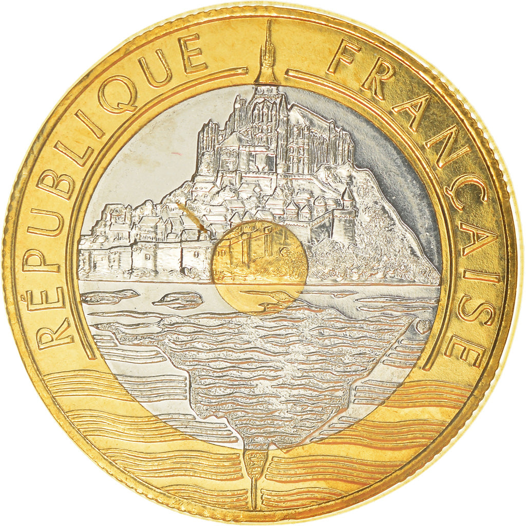 Coin, France, Mont Saint Michel, 20 Francs, 1994, Paris, MS(65-70)